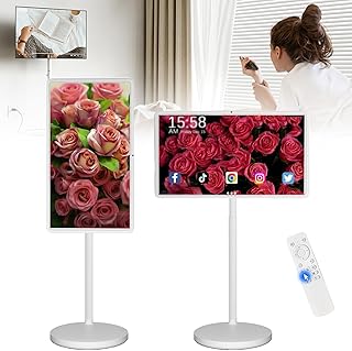 21.5-inch Smart Portable TV, Rolling TV on…