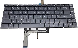 Compare keyboard go go go for MSI GS65 GS65VR P65 WP65 WS65 PS63 GF63 PS42 MS16Q1 Series Gray keycaps, Frameless, with Backlight US Layout Notebook GS65 at KSA Price