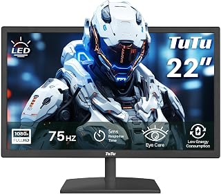 TuTu PC Monitor 22 Inch Office Full HD LED…