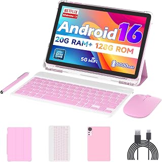 Android 15 10 Inch Tablets, 20GB RAM 128GB…