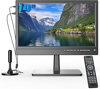 Compare 14" 1080P screen TV,Small TV with freeview Reception and Aerial,TV Two Power ACDC12V,HDMIUSBVGA Input Ports for CamperMonitorskitchens at KSA Price