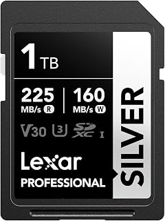 Compare Lexar 1TB Professional Silver SDXC Memory Card, UHSI, C10, U3, V30, 4K Video, Up to 205140 MBs ReadWrite, for Professional Photographer, Videographer, Enthusiast LSDSILV001TBNNNU at KSA Price