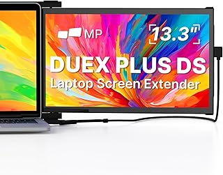 Compare MP New Mobile Pixels 2023 Duex Max Portable Monitor, 14.1" FHD 1080P IPS Ultra Slim Laptop Screen Extender, USB AUSB C Plug and Play Auto Rotated, WindowsMacAndroidSwitch Coatible Gunmetal Grey at KSA Price