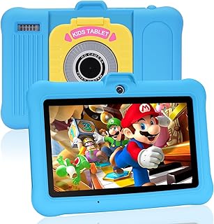 Compare Tablet for Kids Age 37, Android 13 Kids Tablet for Toddler, 7" Children Tablet with CaseWiFi  8GB RAM 64GB ROM 128GB Expand, Bluetooth, HD IPS Safety Eye Protection for Boys and Girls Gift Blue at KSA Price