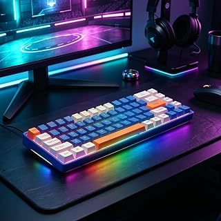 65% Mechanical Gaming Keyboard, RGB Backlit…