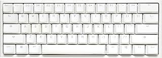 Compare Ducky One 2 Pro Mini Pure White RGB LED 60% Double Shot PBT Mechanical Keyboard Kailh Box White at KSA Price