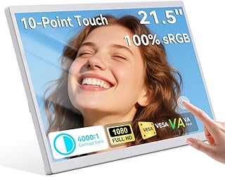Prechen 21.5 Inch Portable Touch Monitor, 1080p Computer…