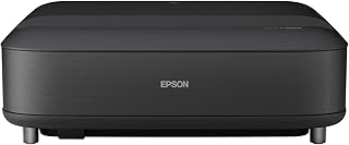 Compare Epson EHLS650BK 4K PROUHD HDR10 Projector, Color, Brightness of 3,600 lumens with 3LCD Technology, WiFi, Bluetooth and sound by YAMAHA at KSA Price