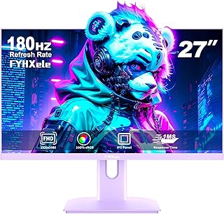 Compare 27" Gaming Monitor, 165Hz Fhd 1080P Computer, Quick Ips Panel Pc Srgb100%, 1Ms, Compatible with DisplayportHdmiEye ProtectionWall Mount  Purple at KSA Price