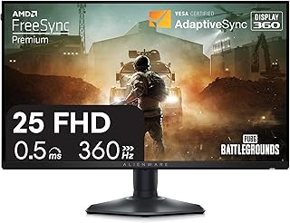 Compare Alienware 25 Gaming Monitor AW2523HF 24.5" IPS LED Full HD 1920 × 1080 360Hz Display  AMD FreeSync  VESA  Monitor USB, HDMI HeightTiltSwivelPivot Adjustability  Dark side of the Moon at KSA Price
