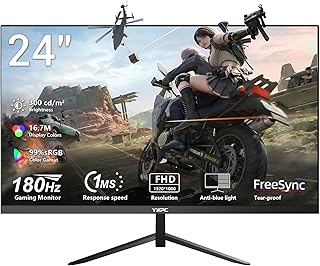 24 Inch Computer Monitor, 180Hz 1920x1080p VA…