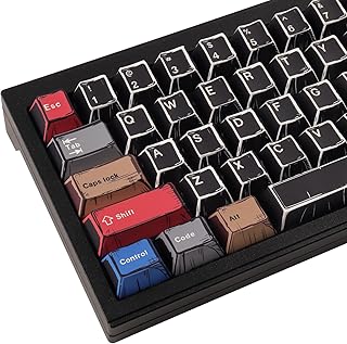 Compare JakeTsai Keycaps, 151 Keys Dye Sublimation Cherry Profile Keycaps Black Pbt Keycap Set for Cherry Magnetic Switches ISOANSI Layout Mechanical Keyboards at KSA Price
