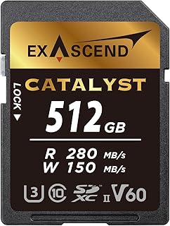 Compare Exascend Catalyst SD 512GB UHSII V60 U3 Class 10 Memory Card at KSA Price