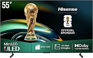 Hisense 55 Inch Mini-LED QLED 4K Smart TV,…