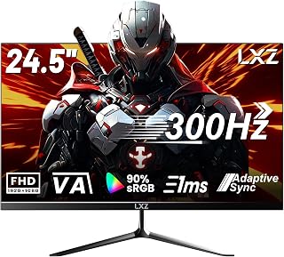 Compare LXZ 24.5Inch Gaming Monitor, 300Hz240Hz, VA FHD 1920x1080 Panel, 1ms Computer Monitor, HDR Mode, Adaptive Sync, FreeSync Compatible, DP x2, HDMI x2, Ultra at KSA Price