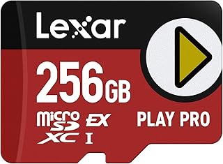 Compare Lexar 256GB Play PRO microSD Express Card, UHSI, C10, U3, V30, Full HD, 4K, Up to 900600 MBs Memory Card, Compatible wNintendo Switch 2, ASUS ROG Ally, Steam Deck, Gaming LMSXPS0256GBNNNU at KSA Price
