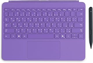 Compare Microsoft Surface Pro Keyboard with Slim Pen 2 Bundle for Surface Pro 12" Device, Alcantara Material | VioletEnglishArabic at KSA Price