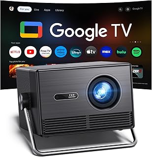 Compare 2000 ANSI Lumen Outdoor Projector Official Licensed Google TV Full HD 4K, Smart Projector with Wifi and Bluetooth, Auto Focus, Dolby Sound,Builtin Apps,HAPPRUN Home Theater for PhoneTV StickPCPS5 at KSA Price