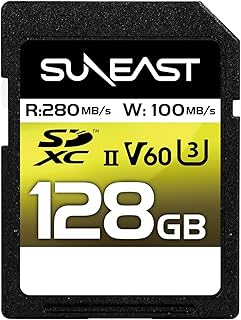 Compare SUNEAST Japan 128GB ULTIMATE PRO V60 U3 C10 UHSII SDXC Memory Card Read: 150MBs Write: 280MBs for 4K Video and High Speed Shooting at KSA Price