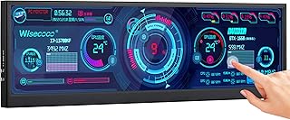Compare 12.6 Inch Secondary Screen FHD IPS Touch Monitor Stretched Bar LCD Screen 1920X515 Mini HDMI for Laptop Health Speed Windows Aida64 Sub CPU GPU Display at KSA Price