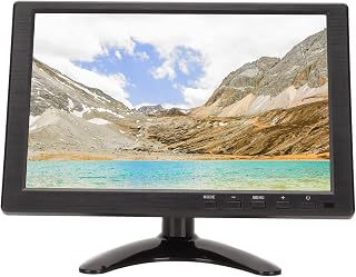 Compare 10.1in Full HD Computer Monitor, CCTV Monitor for PC Laptop, Security Monitor 1280x800 Resolution, Built in Dual Speakers, VGA USB AV BNC Input, for RPi, Game Consoles at KSA Price
