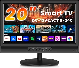 Compare ZOSHING 20 Inch 12V Smart TV with freeviewHDMIUSBSuitable for Kitchen or RV Camper at KSA Price