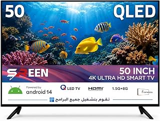 Serene 50-inch 4K QLED Smart Android TV -…