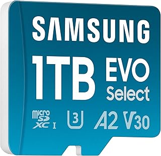 Samsung EVO Select (2024) microSD Card + SD…