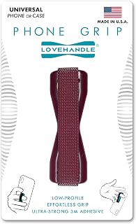 Compare LOVEHANDLE Universal Phone Cable for Smartphones and Mini Tablets  Phone Grip Holder  Compatible with Wireless Charging  Made in USA  Brown at KSA Price