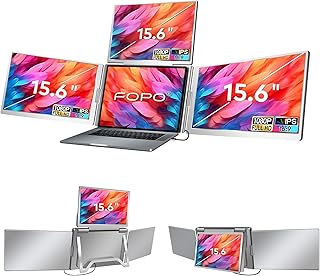 FOPO 15.6" Laptop Screen Extender Monitor Portable,…