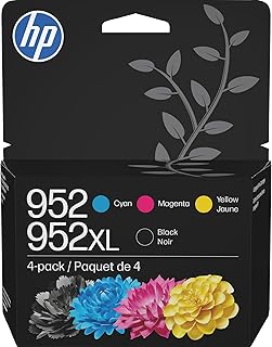 Compare HP Original 952 Cyan, Magenta, Yellow  952XL Black Ink Cartridges 4Pack | Works OfficeJet 8702 OfficeJet Pro 7700, 8210, 8700 Series | Eligible for Instant Ink | N9K28AN at KSA Price