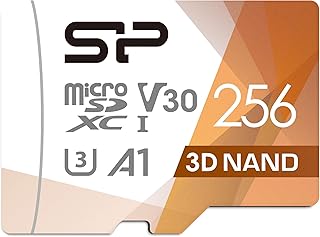 Compare SP Silicon Power 256GB Micro SD Card U3 SDXC Up to 100MBs High Speed Memory Card with Adapter for NintendoSwitch, Cams and Drones at KSA Price