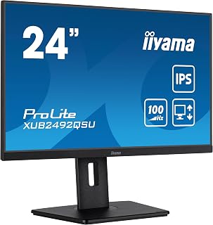 Compare iiyama XUB2492QSUB1 Monitor 23.8", IPS, 2560x1440100Hz, 1H1DP, HAS at KSA Price