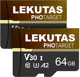 2-Pack 64GB Micro SD Card, microSDXC UHS-I Flash…