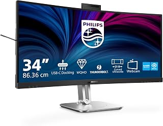 PHILIPS 34B2U6603CH - 34 inch WQHD curved Monitor,…