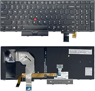 Compare USA US Layout New Laptop Keyboard for Lenovo ThinkPad T570 T580 P51s P52s Laptop with Frame with Pointing Stick with Backlight at KSA Price