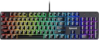 Compare Redragon Wireless Mechanical Gaming Keyboard 60% Compact 70 Key Tenkeyless RGB Backlit Computer Keyboard with Red Switches for Windows PC Gamers at KSA Price