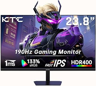 Compare KTC 24 Inch 180Hz190Hz Gaming Monitor, FHD PC Computer Monitor with Fast IPS Panel, HDR400, 133% sRGB, Bluelight Filter, 2 HDMI & 1 DP Port, Compatible Freesync and Wall Mountable, H24F8 at KSA Price