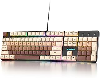 Full Size Mechanical Keyboard, Creamy Keyboard with…