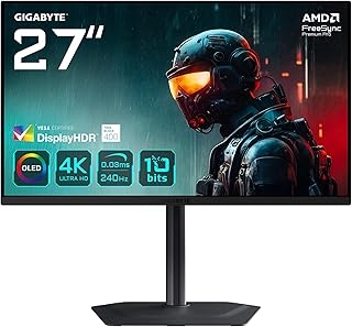 Compare Gigabyte MO27U2 OLED 4K UHD Gaming Monitor  3840 x 2160, 240Hz, 0.03ms, 1000 CDm², Display HDR True Black 400, HDMI 2.1, DisplayPort 1.4 at KSA Price