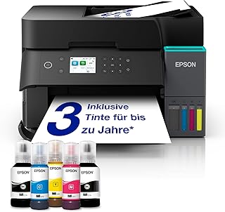 Compare EcoTank ET3950 A4 Multifunction Printer with WiFi & AirPrint Ink Tank, Automatic Document Feeder, Duplex Printing, Scanning and Copying, Up to 3 Years Ink Included at KSA Price
