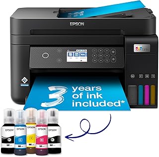 Compare Epson EcoTank ET3850 A4 Multifunction WiFi Ink Tank Printer, With Up To 3 Years Of Ink Included at KSA Price