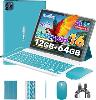 Android 16 Tablet 10 Inch, 12(3+9) GB RAM+64GB…
