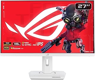 Compare ASUS ROG Strix XG27ACSW USB TypeC Gaming Monitor – 27" 2560 x 1440, 180Hz Above 144Hz, 1ms GTG, Fast IPS, Extreme Motion Blur Sync Low, USB TypeC, at KSA Price