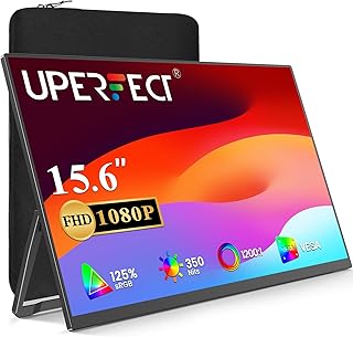 UPERFECT Portable Monitor 15.6", 125% sRGB 1080P…