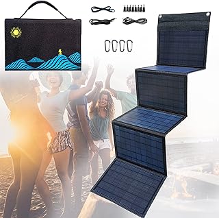 Compare Solar Charger,30w Portable Outdoor Foldable Solar Panel,for Smartphone,Tablet,Power Bank,Fan,Camping,Travel Charging,Suitable for A Variety Of Charging Devices,60W Size : 30W at KSA Price