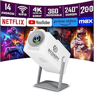 Upgraded K300 Mini Smart Projector, 1080P, Android…