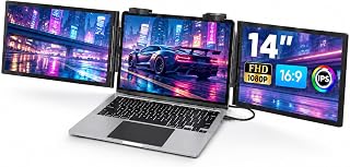 Compare KEEPTIME 14" FHD 1080P 60Hz IPS Triple Monitor Extender for Laptop at KSA Price