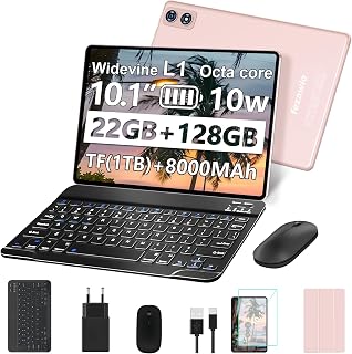 Compare Tablet 10 Inch Android 22 GB RAM + 128 GB ROM TF 1TB Expandable Pink at KSA Price