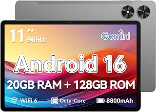 11 Inch Tablet Android 16 with Octa-Core Processor,…